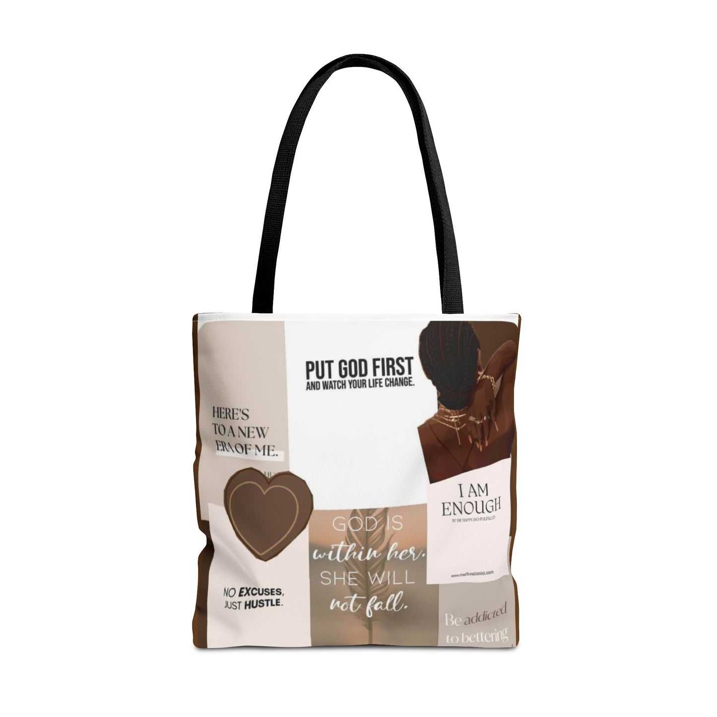 Inspirational Tote Bag with Motivational Quotes