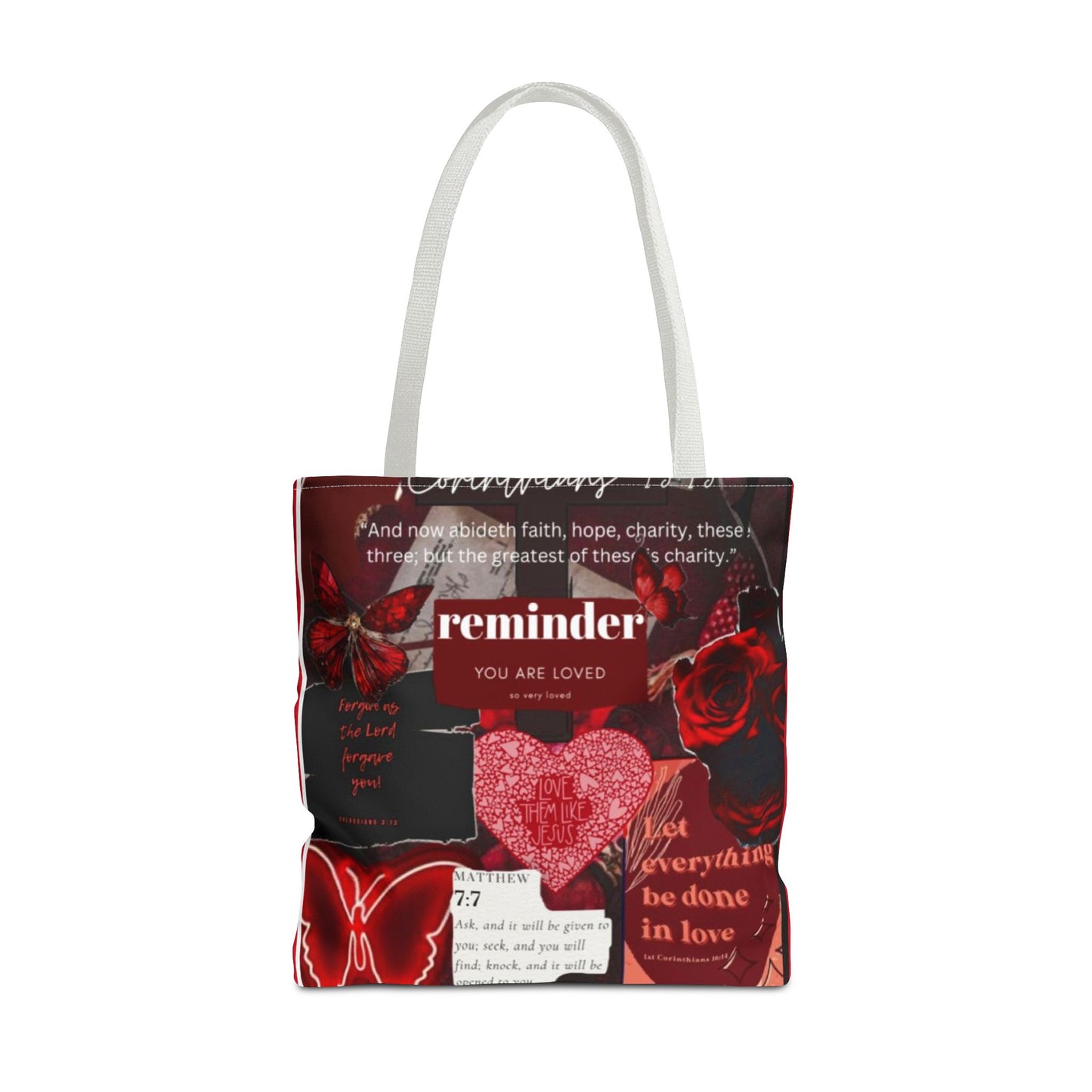 You are loved tote bag walk in love boldly