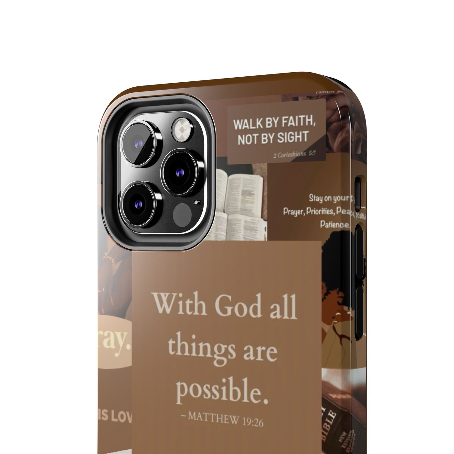 All things are possible phone case bold faith daily reminder