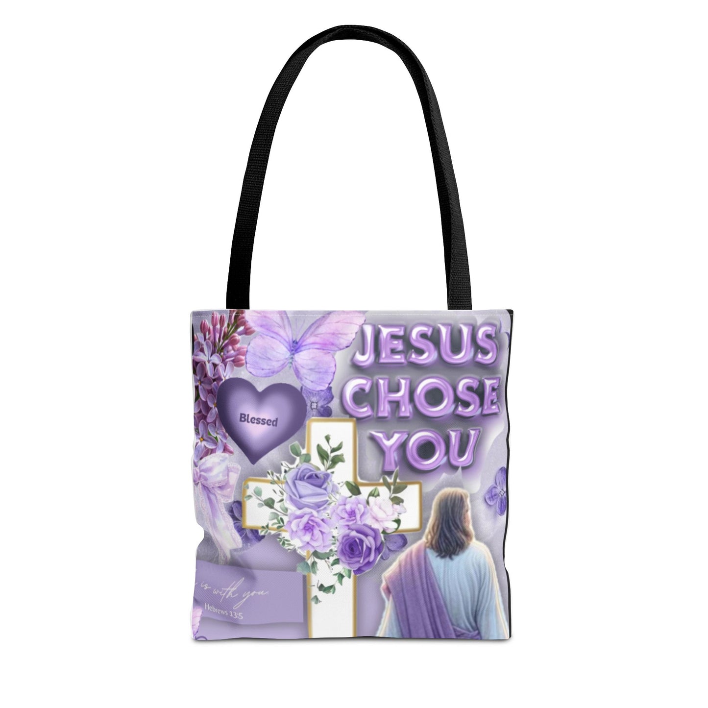 Faith-Inspired Tote Bag - "Jesus Chose You"