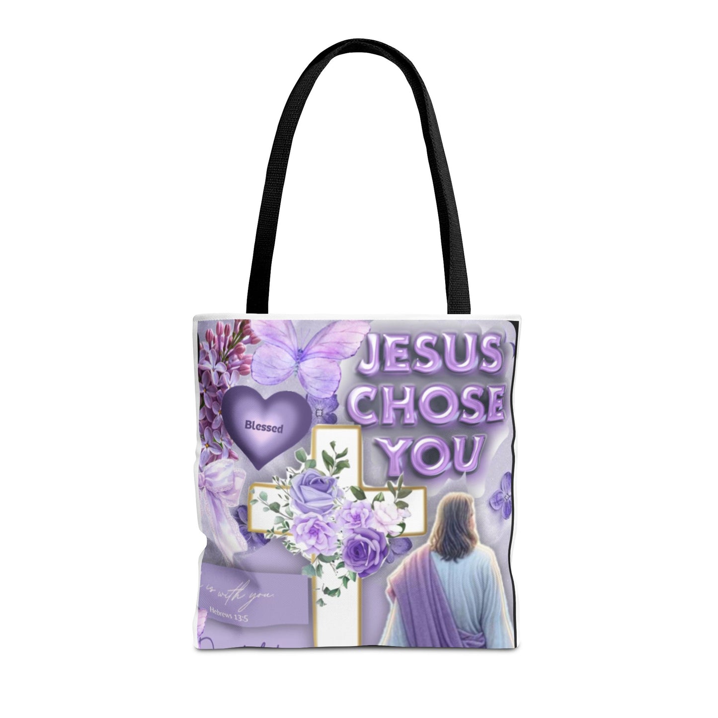 Faith-Inspired Tote Bag - "Jesus Chose You"