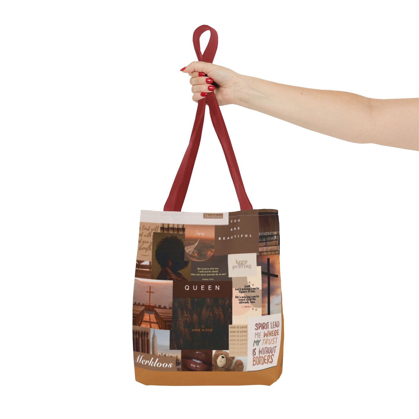 Jesus is king tote trust, beauty, identity