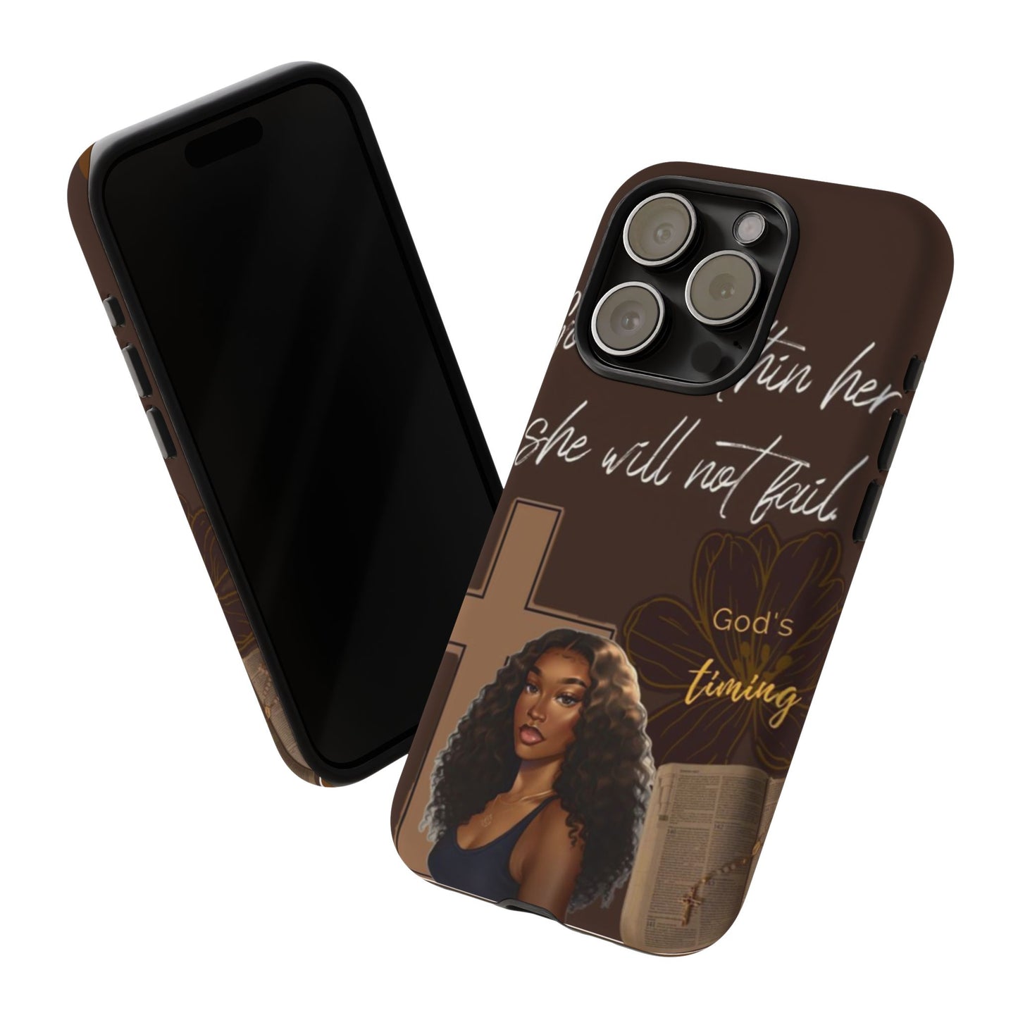 God is within her she will not fail phone case