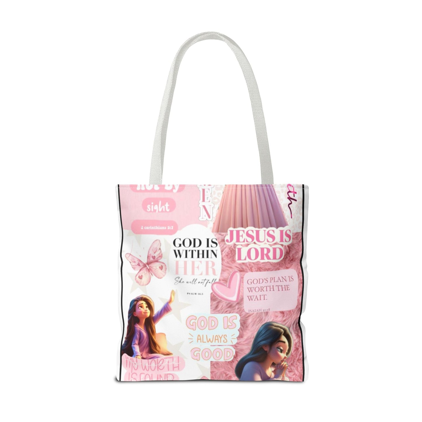 Inspirational Faith Tote Bag - 'God is Within Her'