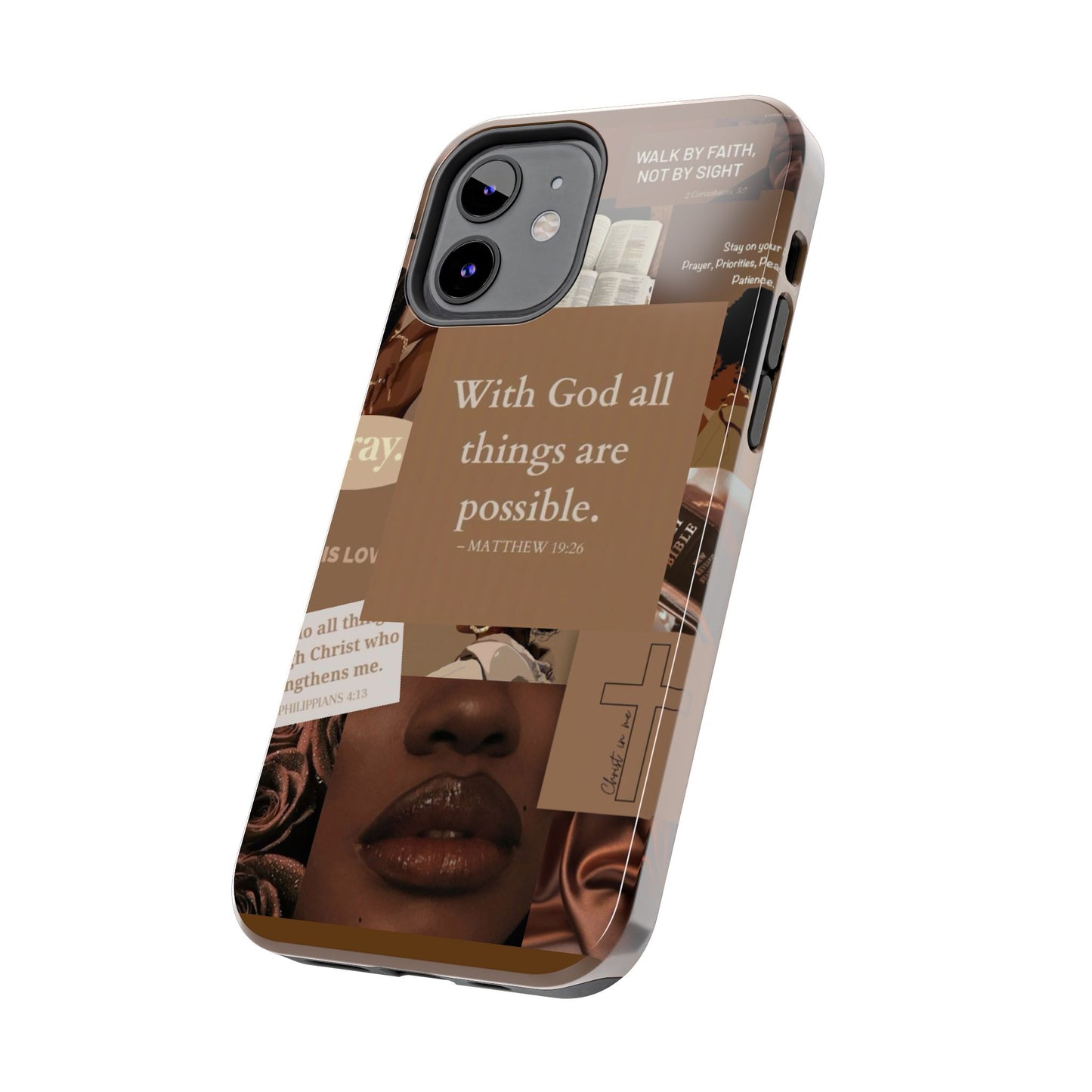All things are possible phone case bold faith daily reminder