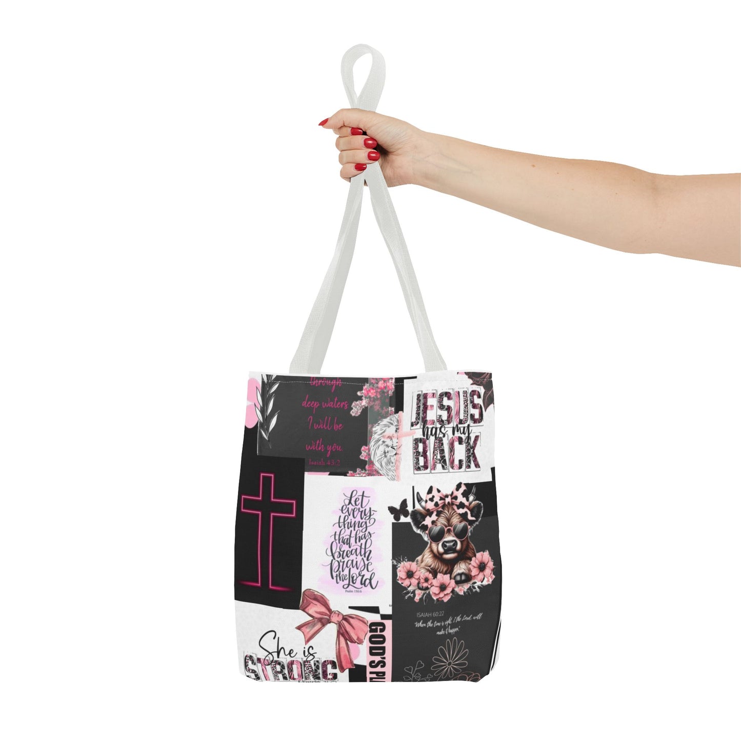 Inspirational Christian Tote Bag - Faith & Love Designs