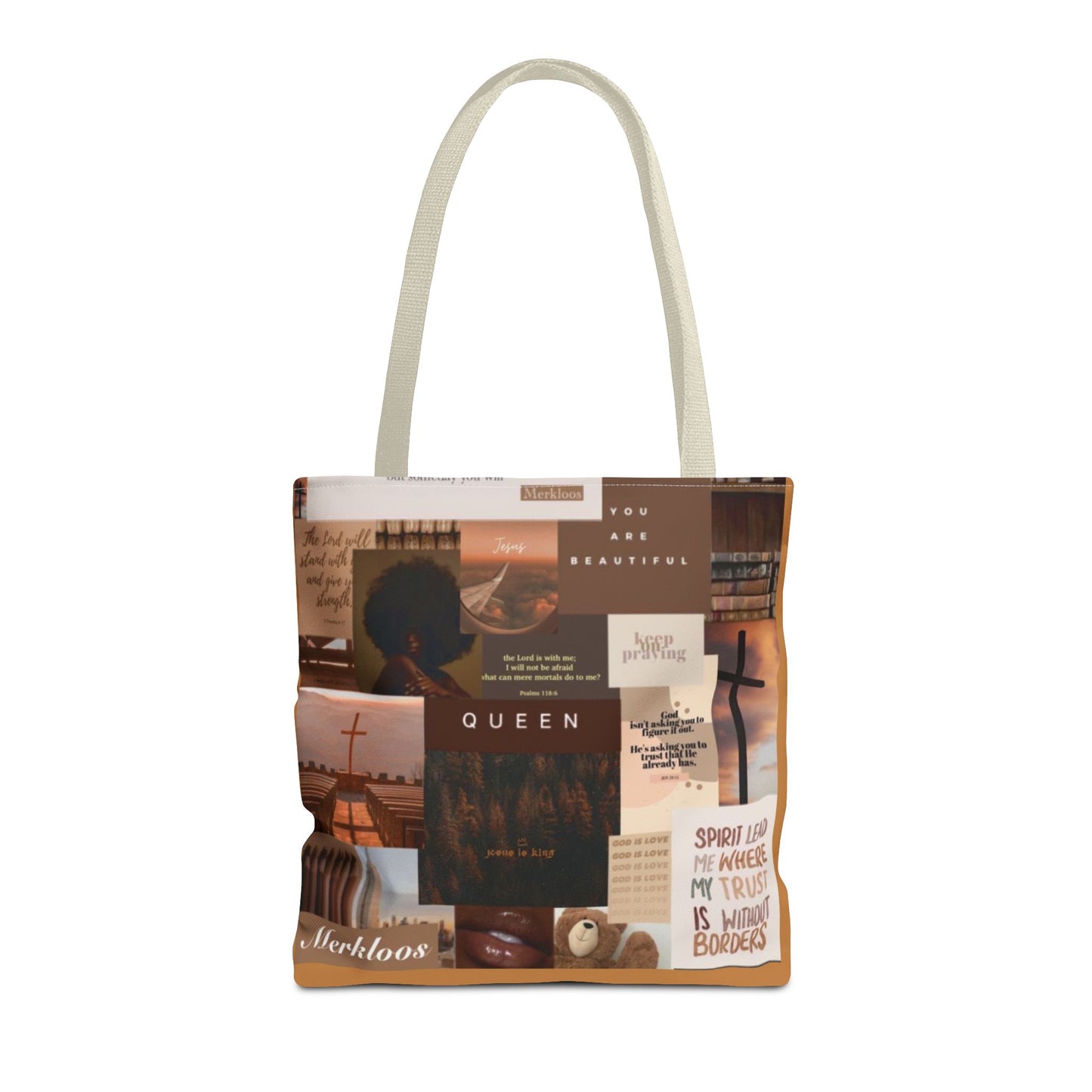 Jesus is king tote trust, beauty, identity