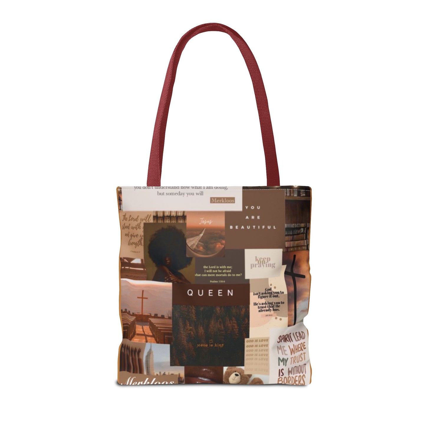 Jesus is king tote trust, beauty, identity