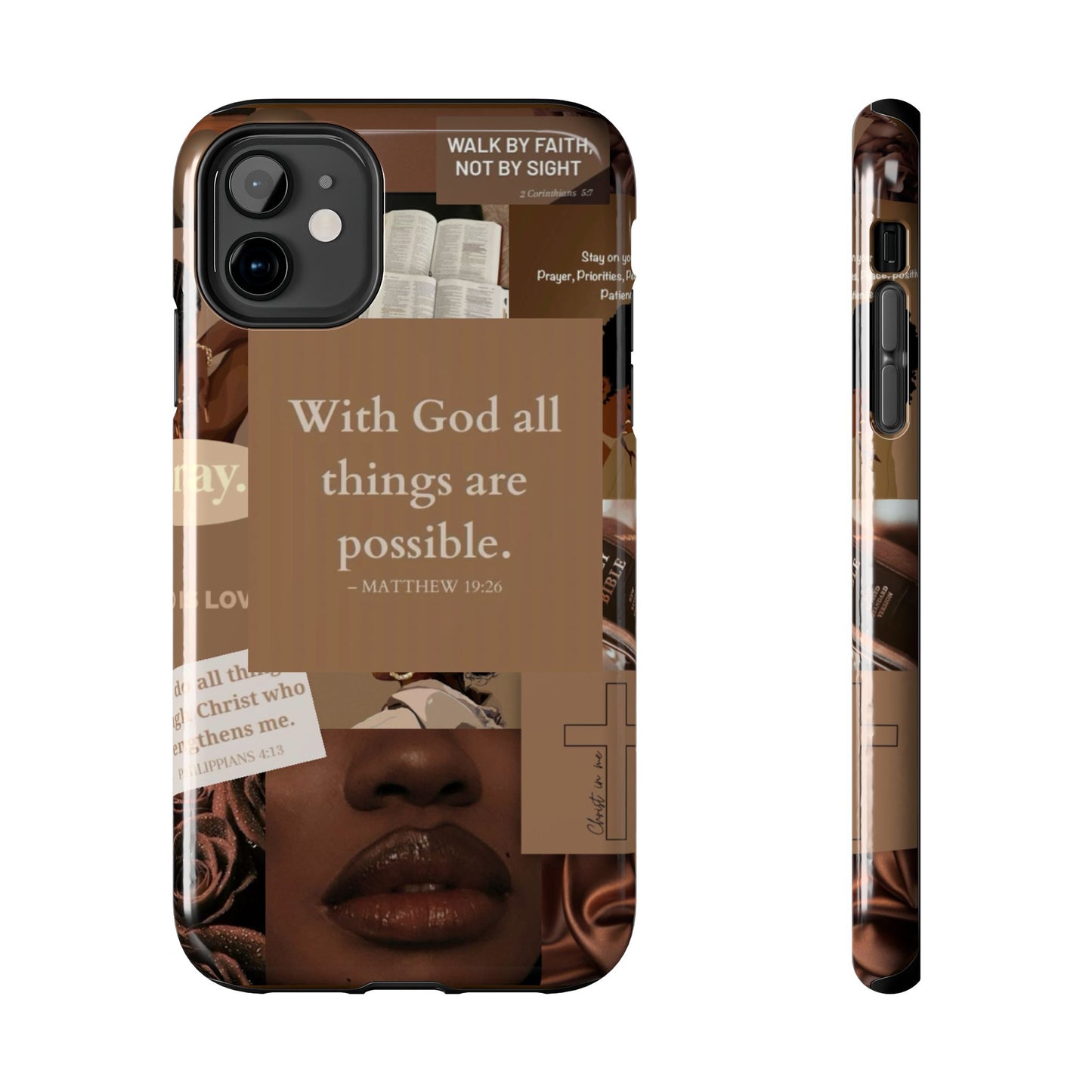 All things are possible phone case bold faith daily reminder