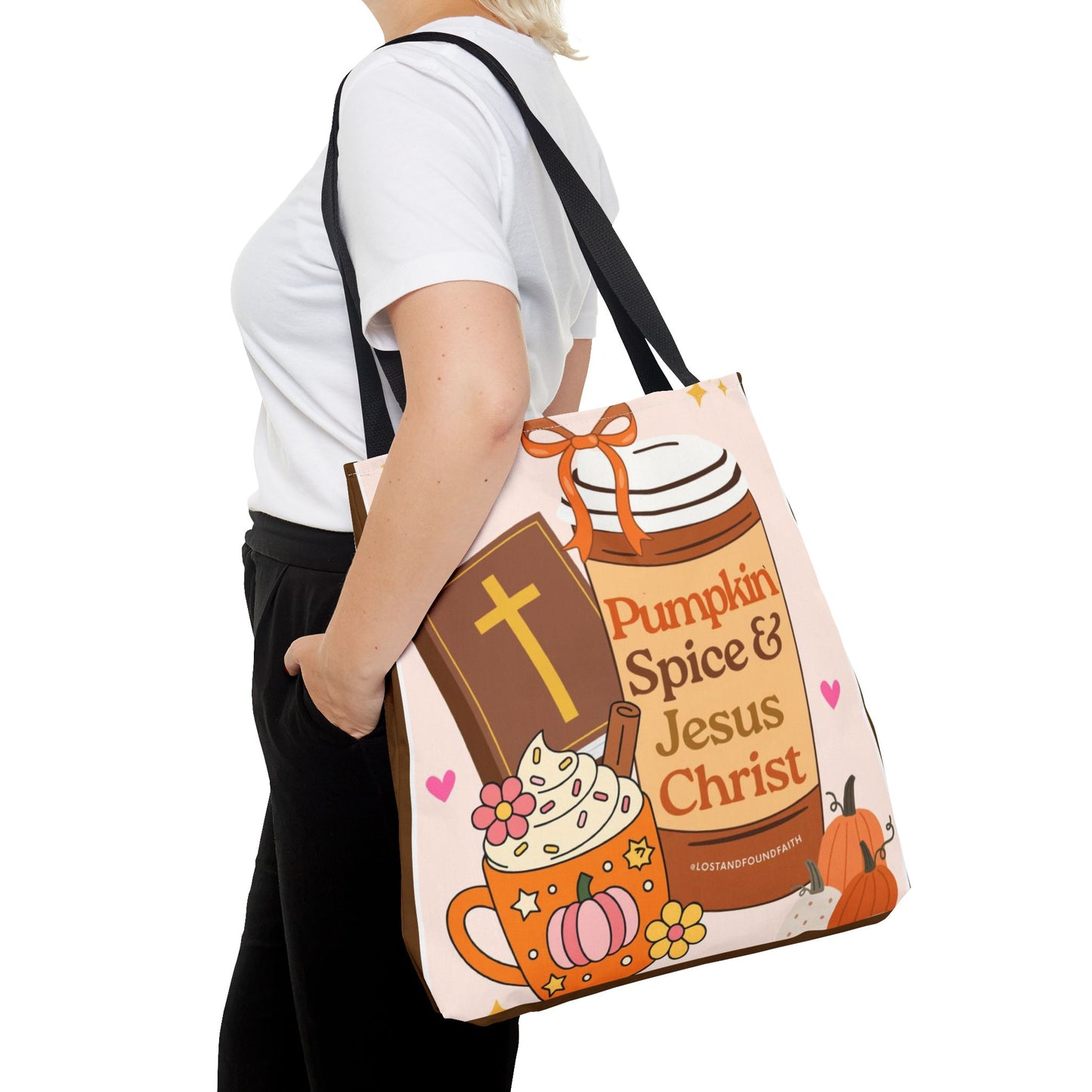 Pumpkin Spice & Jesus Tote Bag