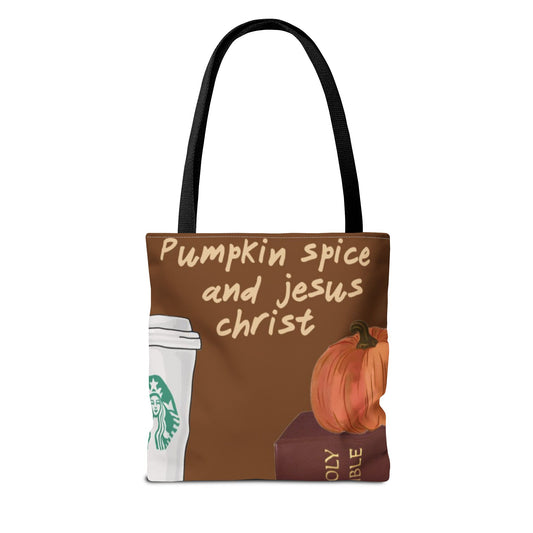 Pumpkin Spice Tote Bag - Cozy Fall Vibes
