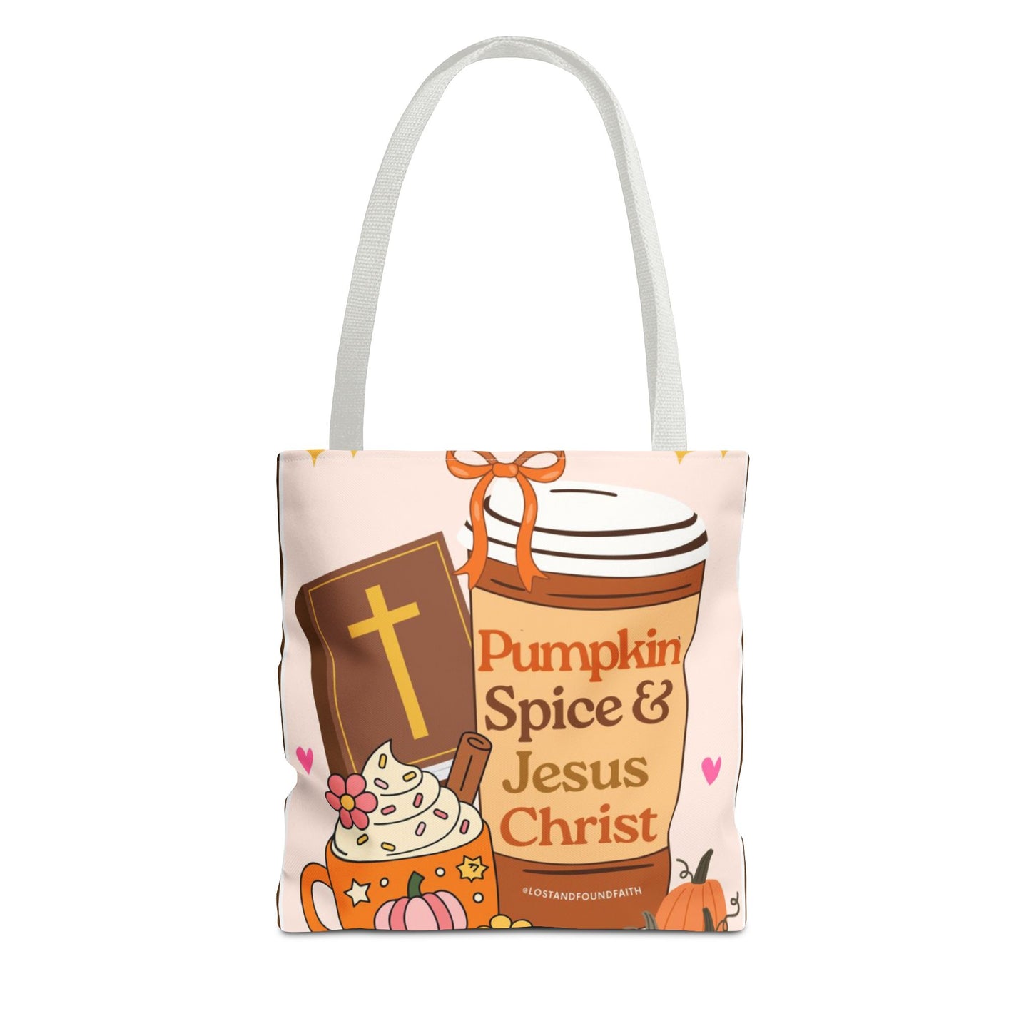 Pumpkin Spice & Jesus Tote Bag