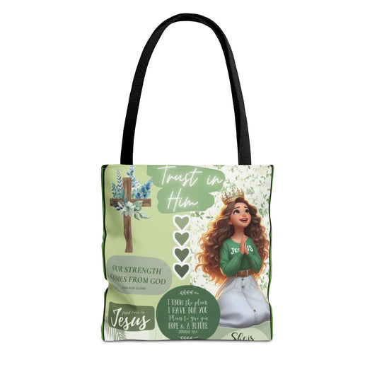 Inspirational Tote Bag - Trust in Him Design