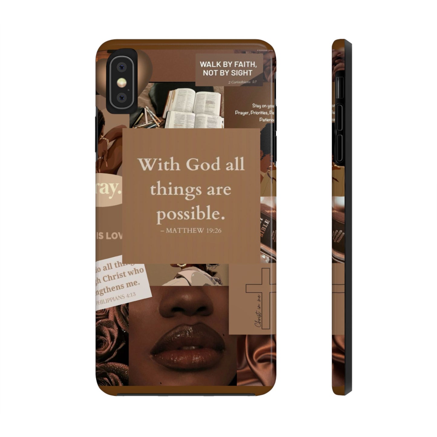 All things are possible phone case bold faith daily reminder