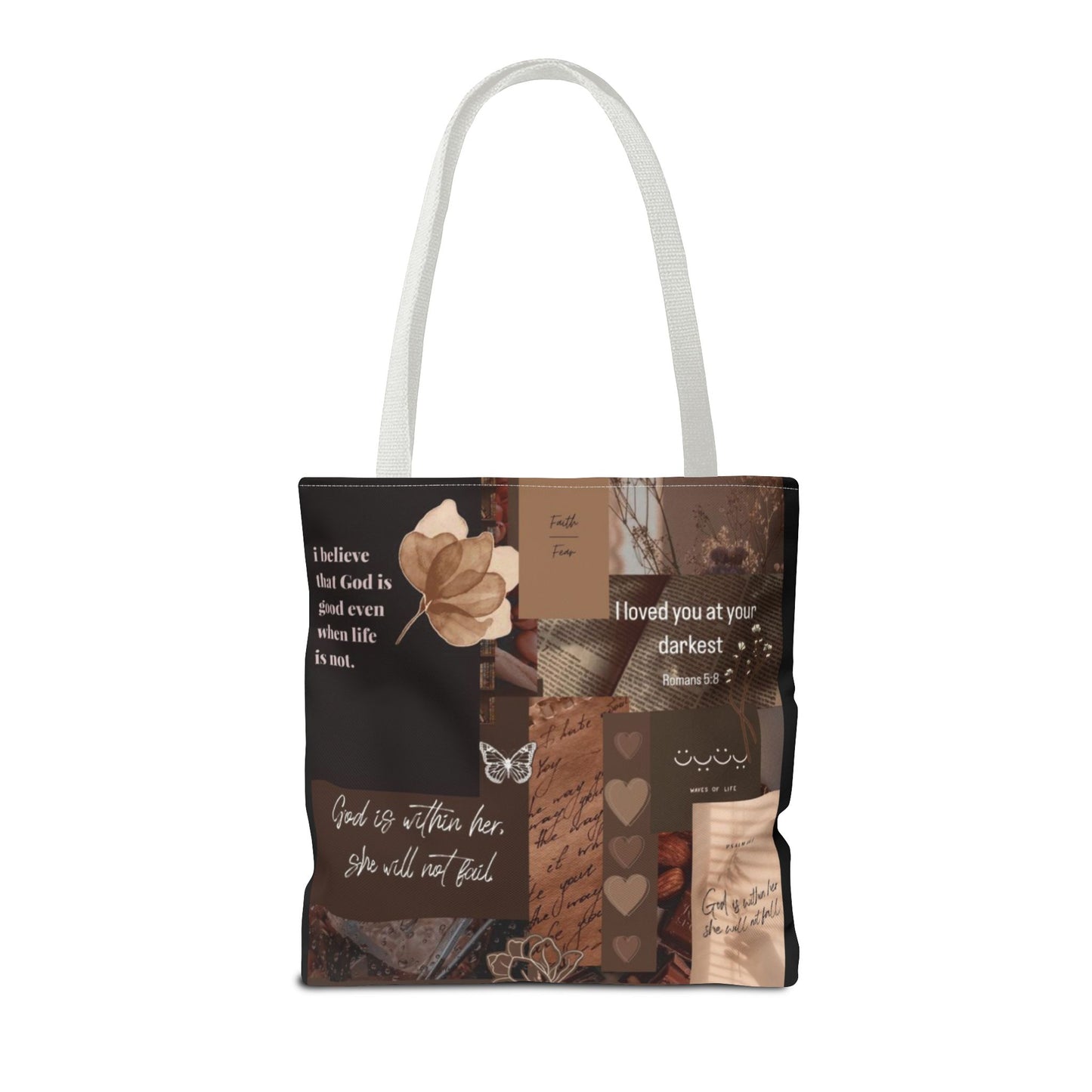 Inspirational Quote Tote Bag - AOP for Everyday Use