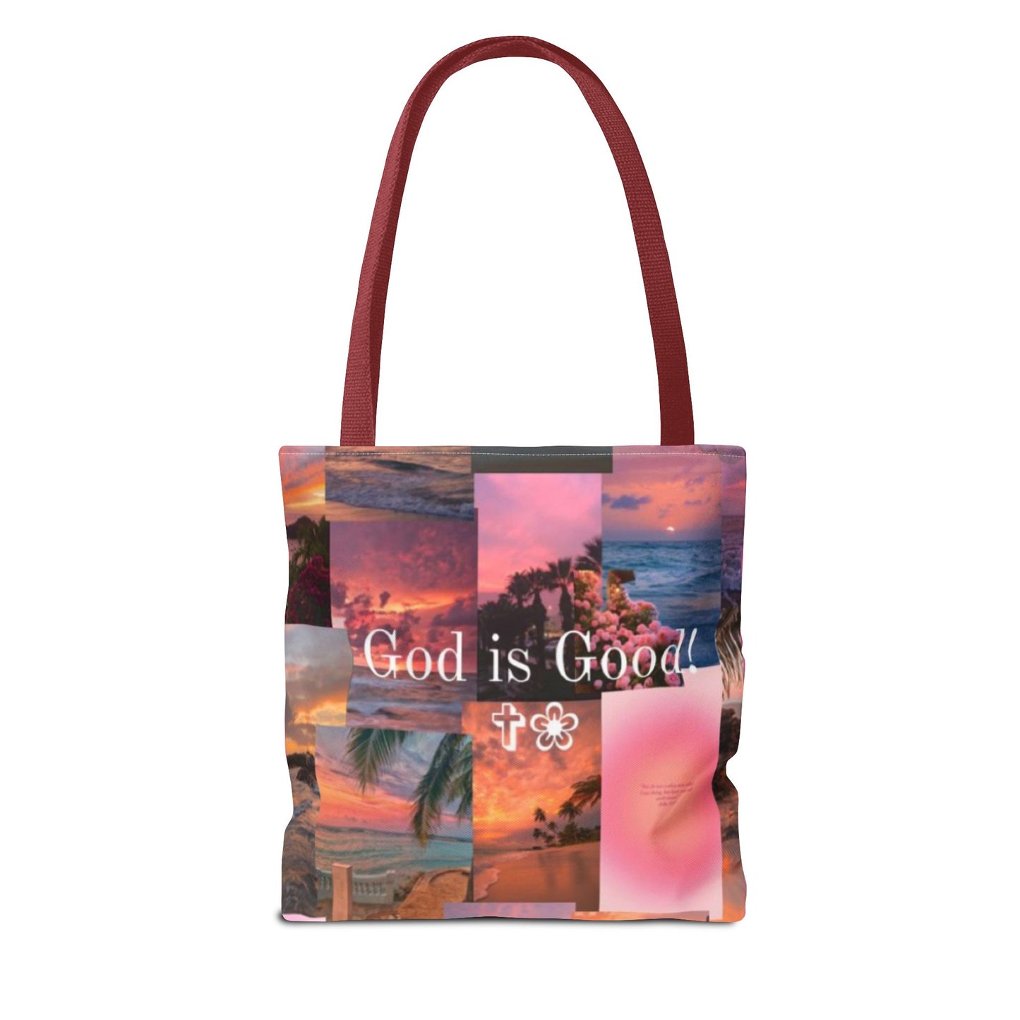 God is good tote peaceful praise and sunset faith