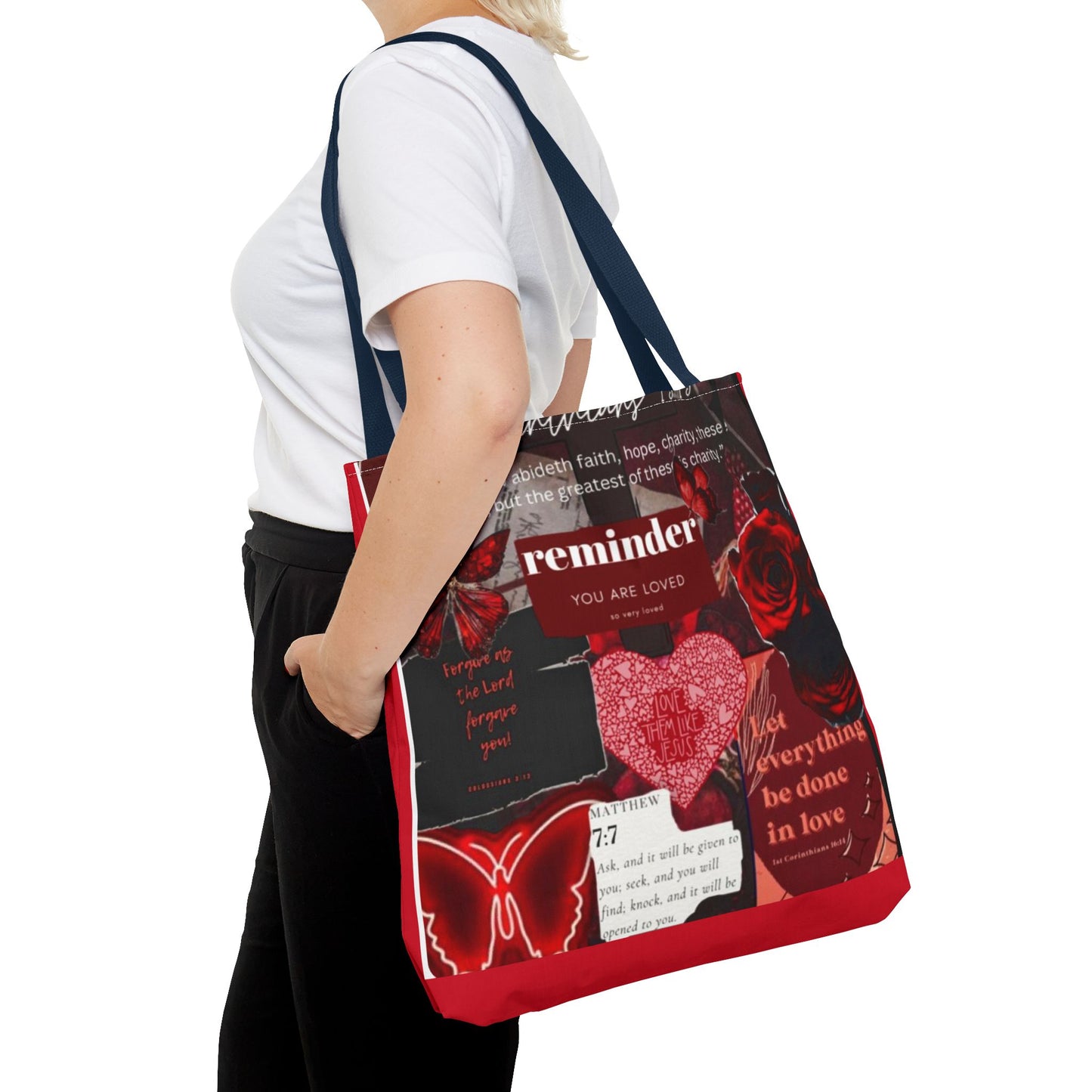 You are loved tote bag walk in love boldly