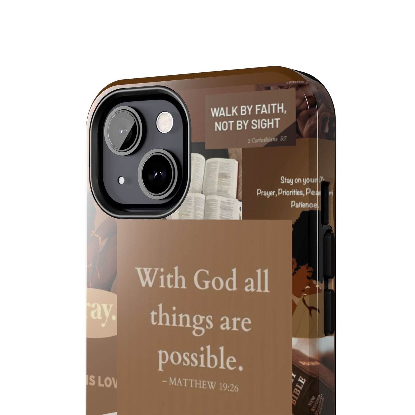 All things are possible phone case bold faith daily reminder