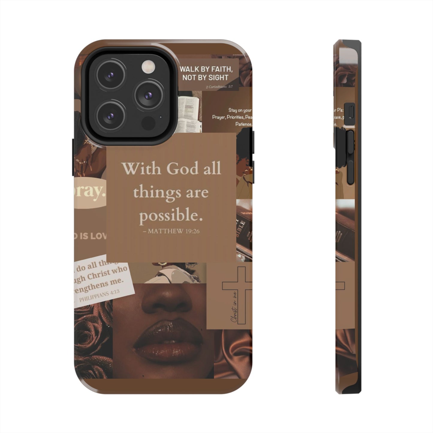 All things are possible phone case bold faith daily reminder