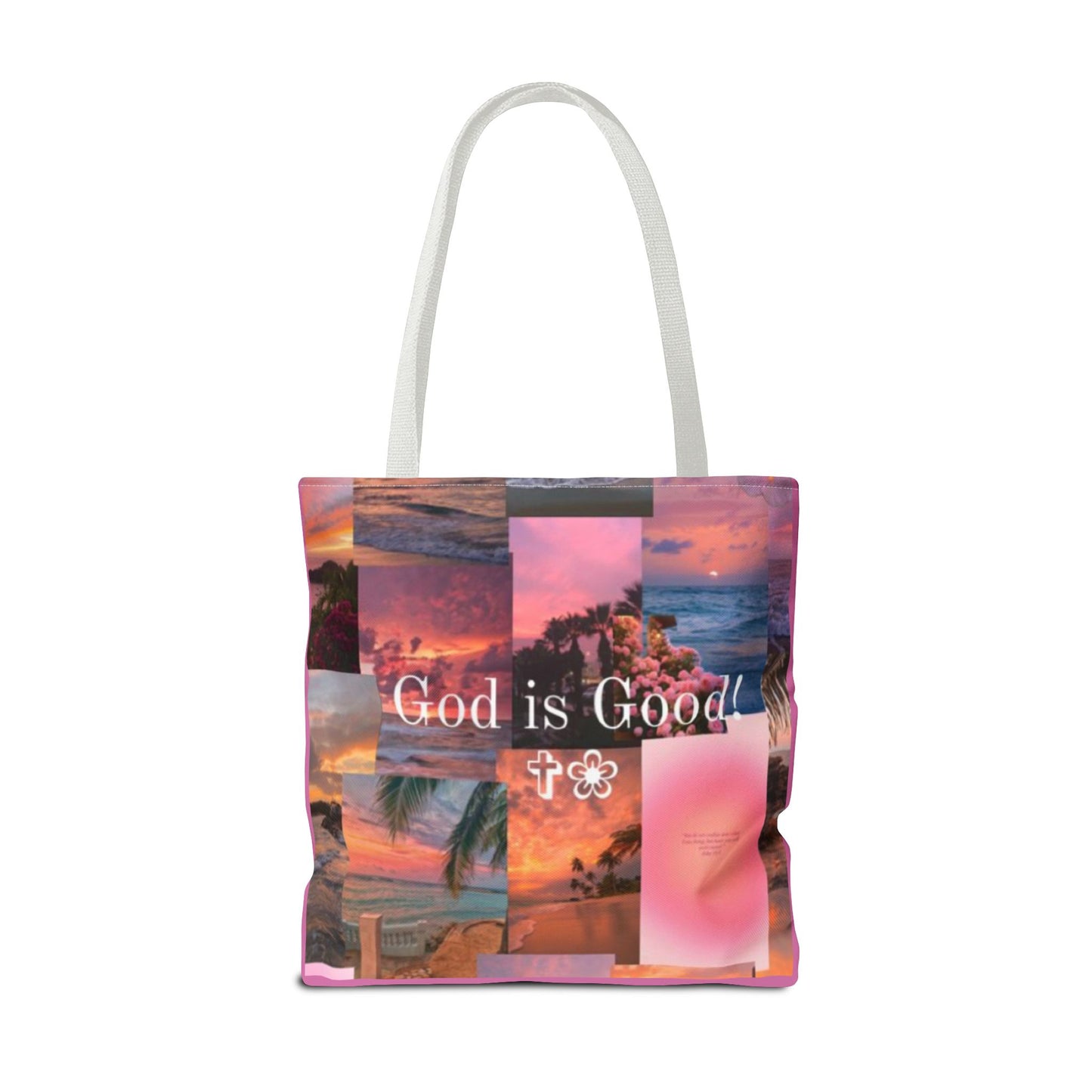 God is good tote peaceful praise and sunset faith