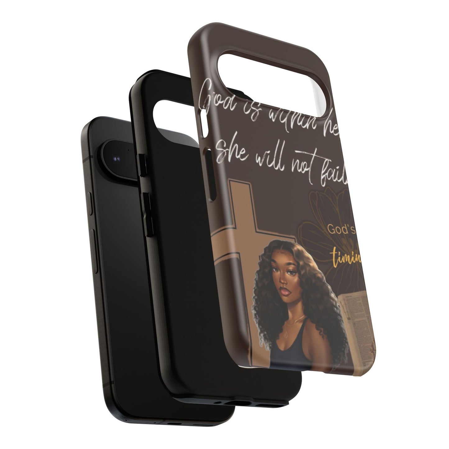 God is within her she will not fail phone case