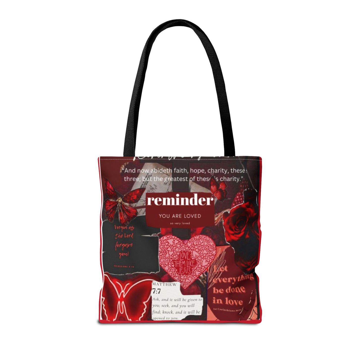 You are loved tote bag walk in love boldly