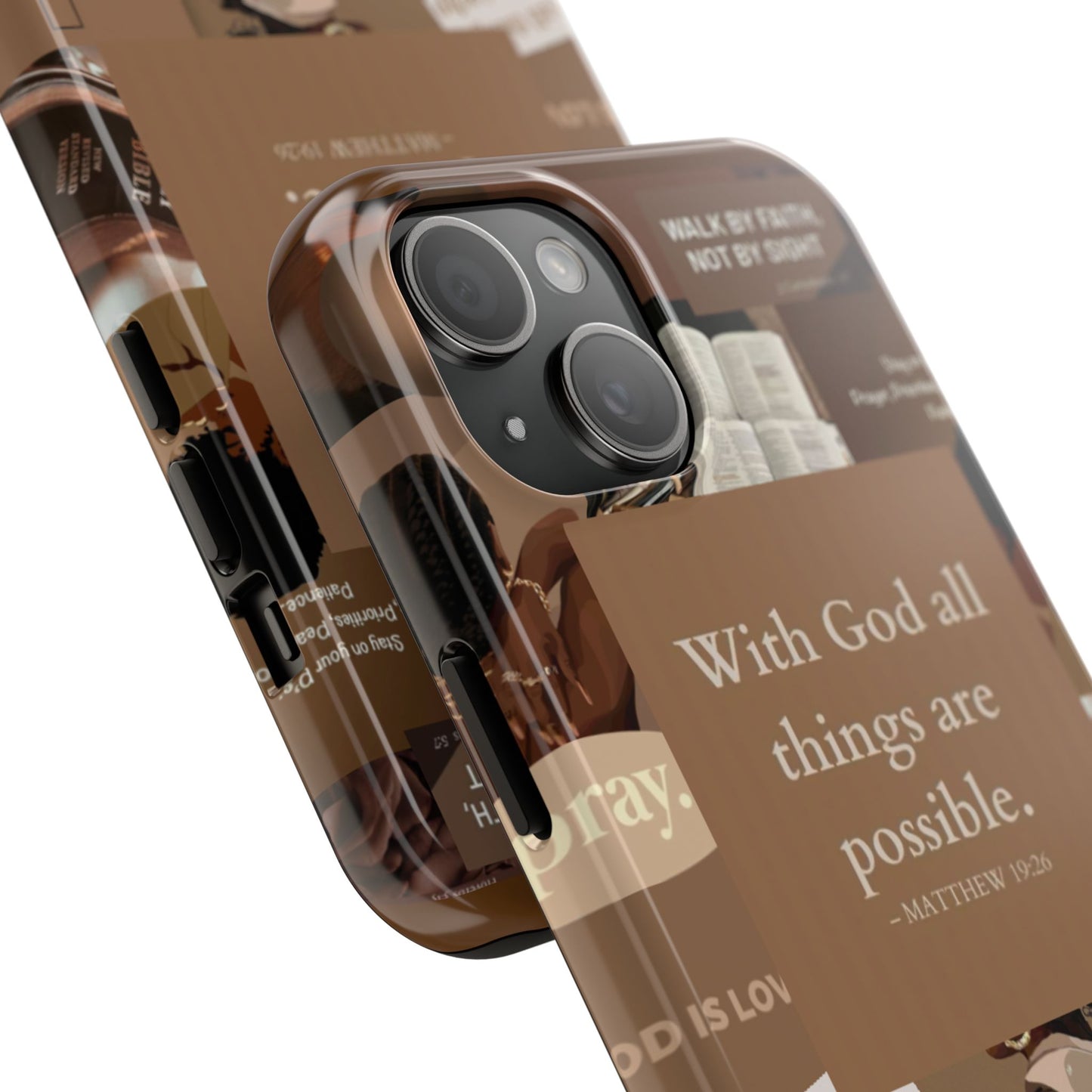 All things are possible phone case bold faith daily reminder