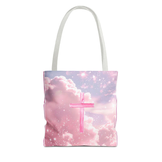 Inspirational Pink Cloud Tote Bag