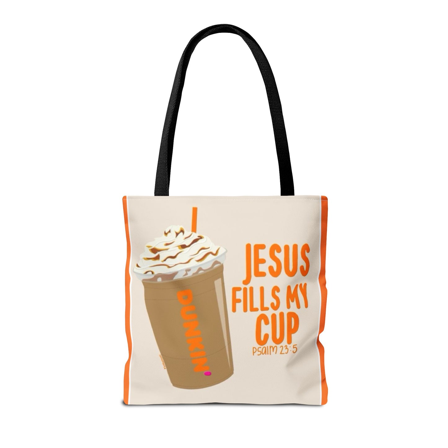 Inspirational Coffee Tote Bag - Jesus Fills My Cup
