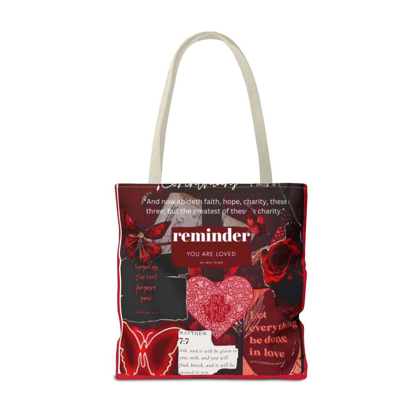 You are loved tote bag walk in love boldly