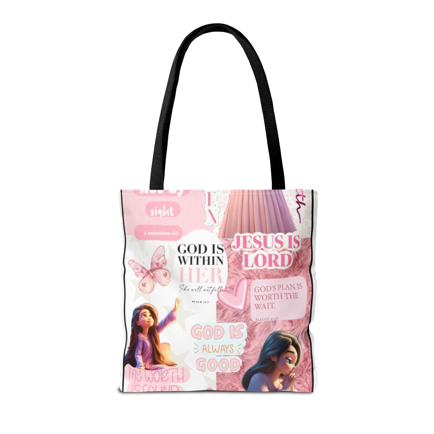 Inspirational Faith Tote Bag - 'God is Within Her'