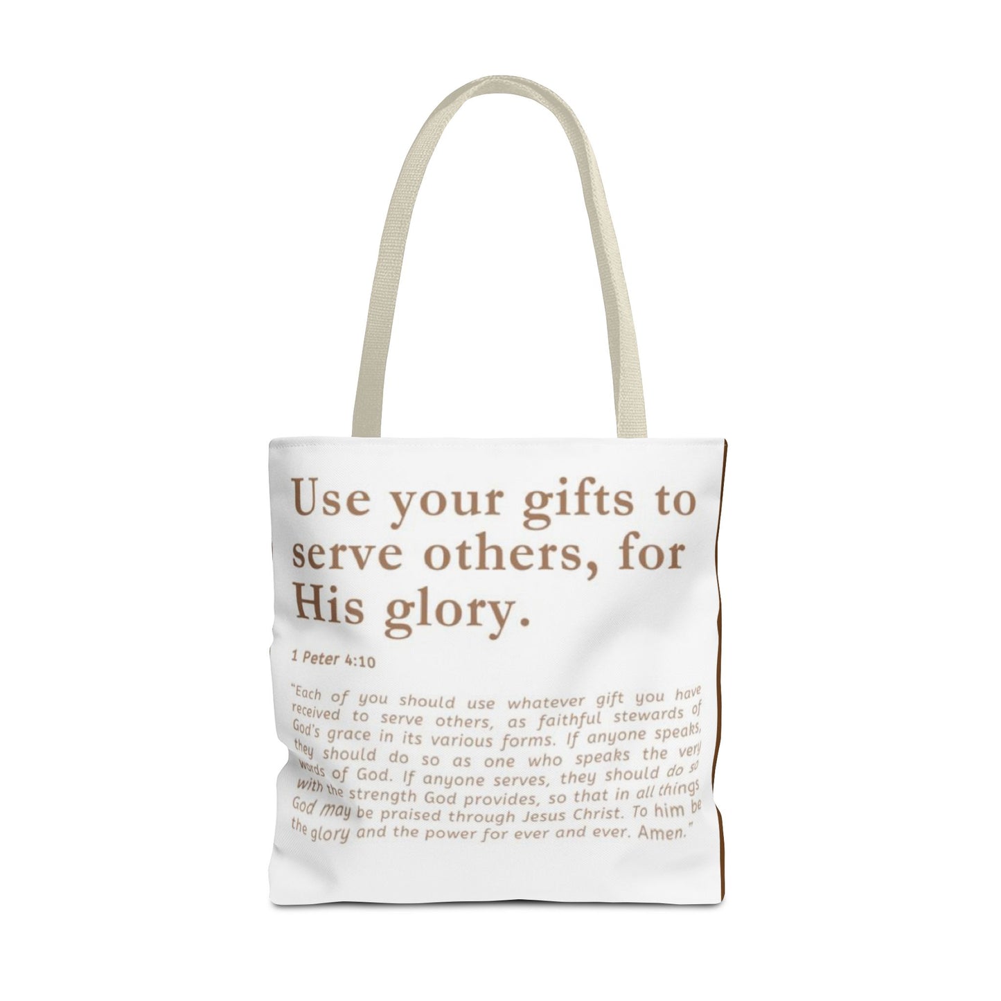 Inspiration Tote Bag - Use Your Gifts for His Glory