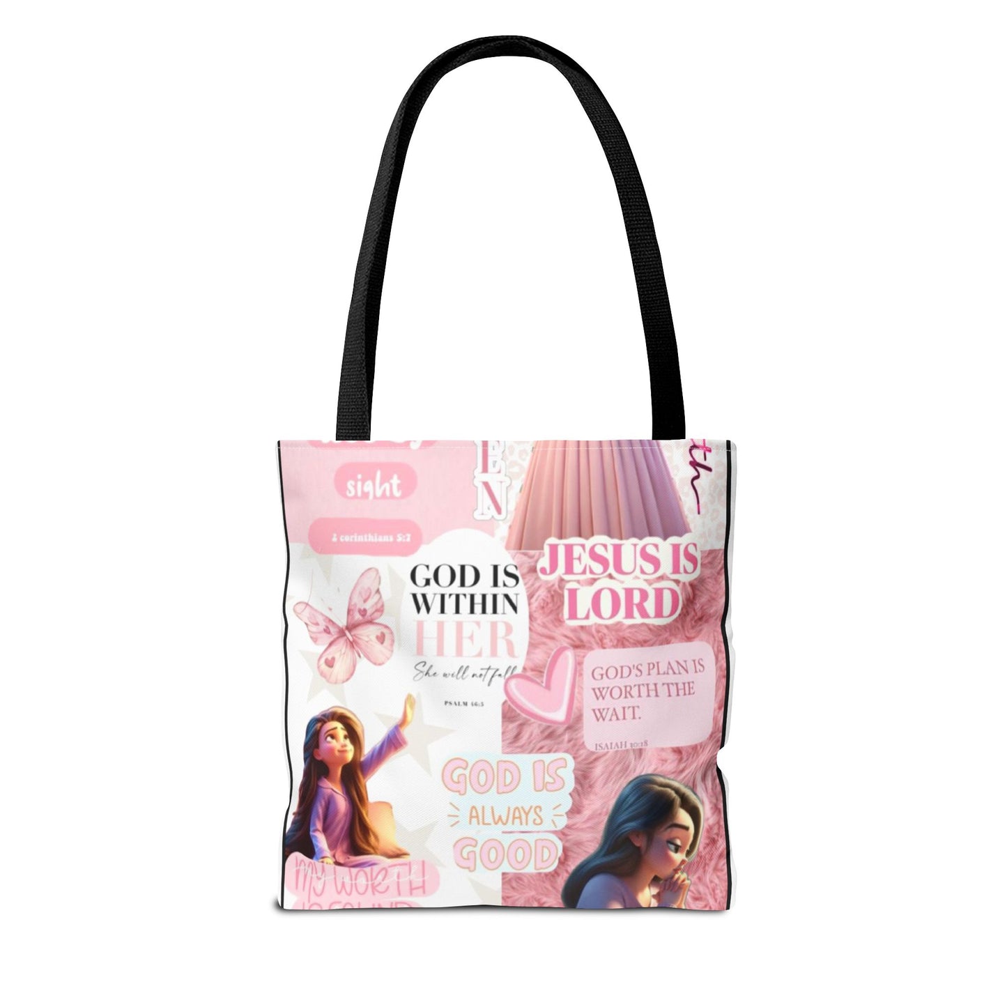 Inspirational Faith Tote Bag - 'God is Within Her'
