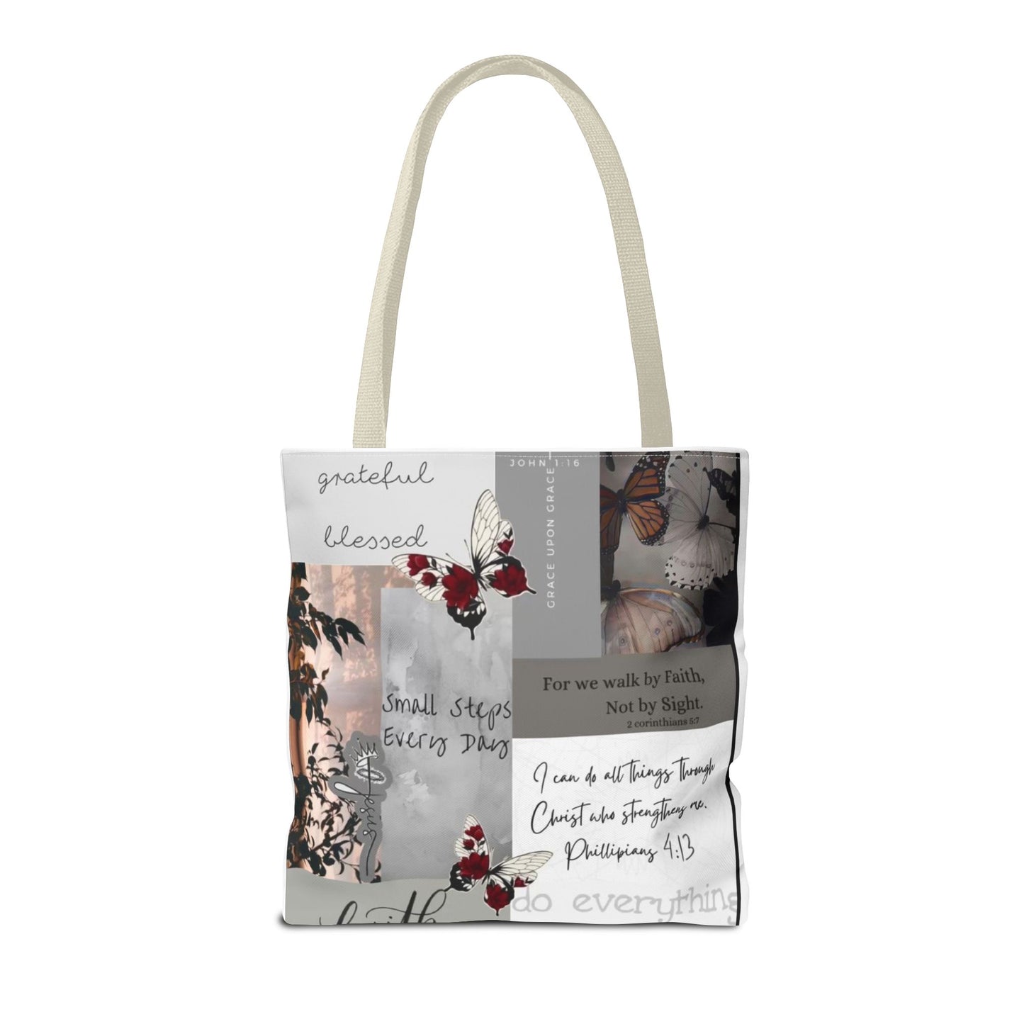 Walk by faith Tote Bag