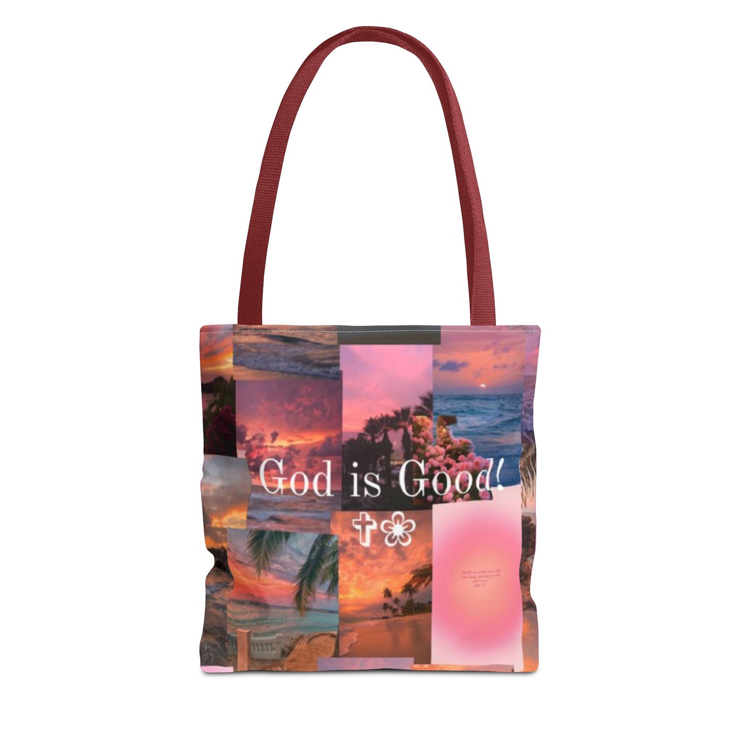 God is good tote peaceful praise and sunset faith