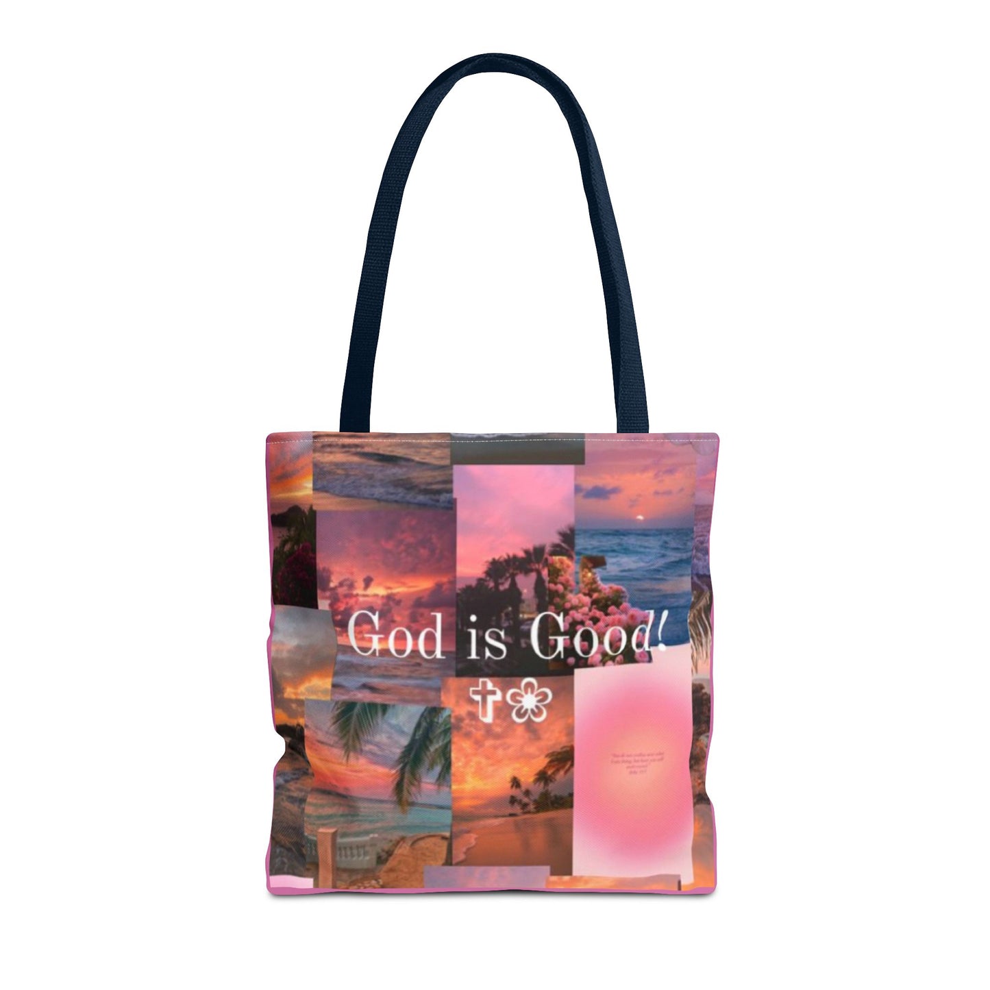God is good tote peaceful praise and sunset faith