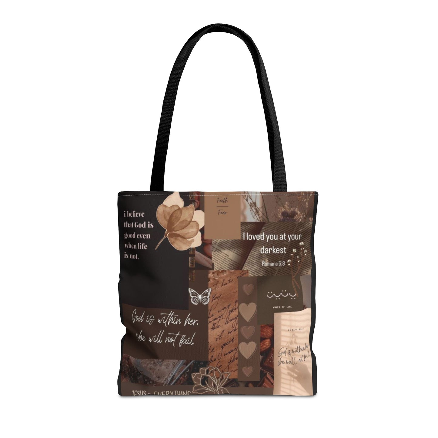 Inspirational Quote Tote Bag - AOP for Everyday Use