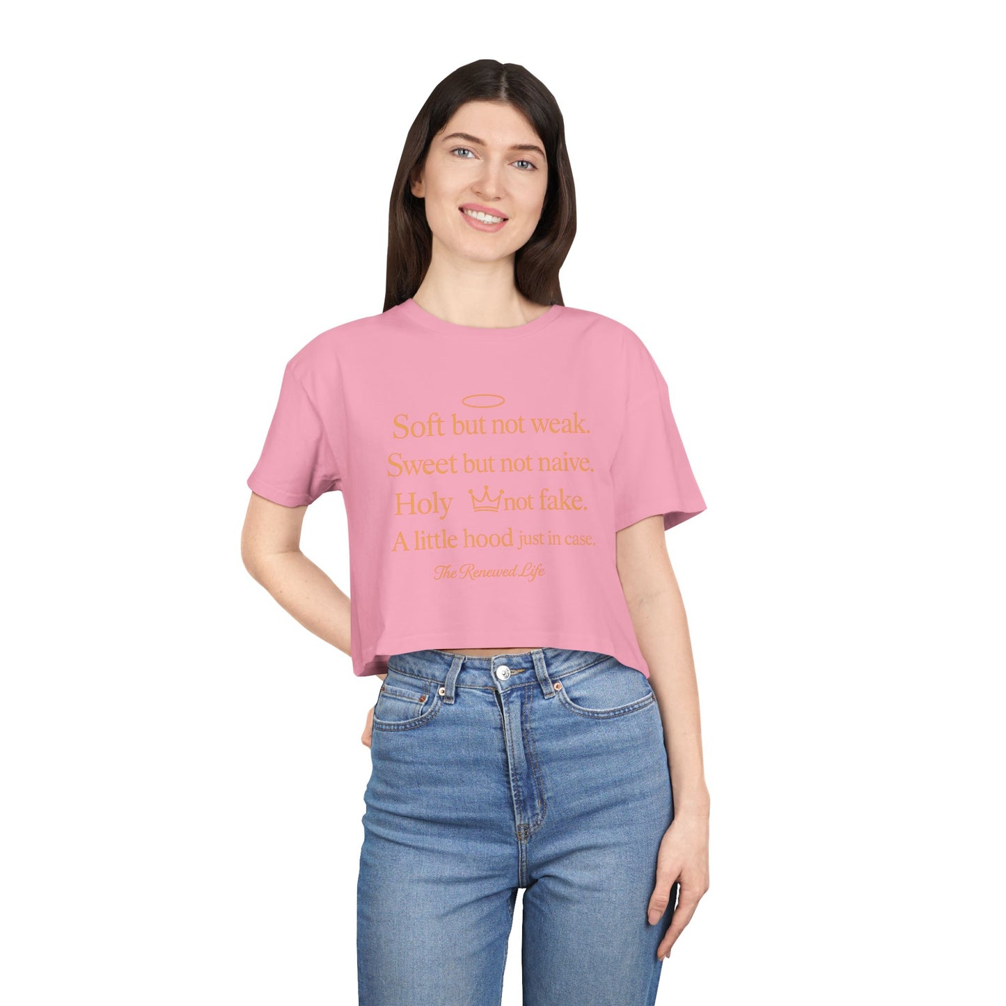 Soft but not weak Women's Crop Tee
