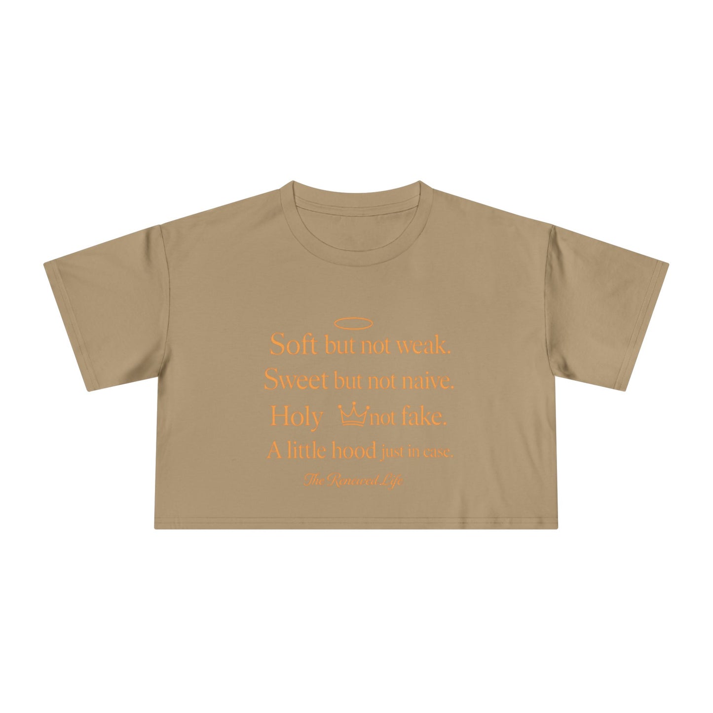Soft but not weak Women's Crop Tee