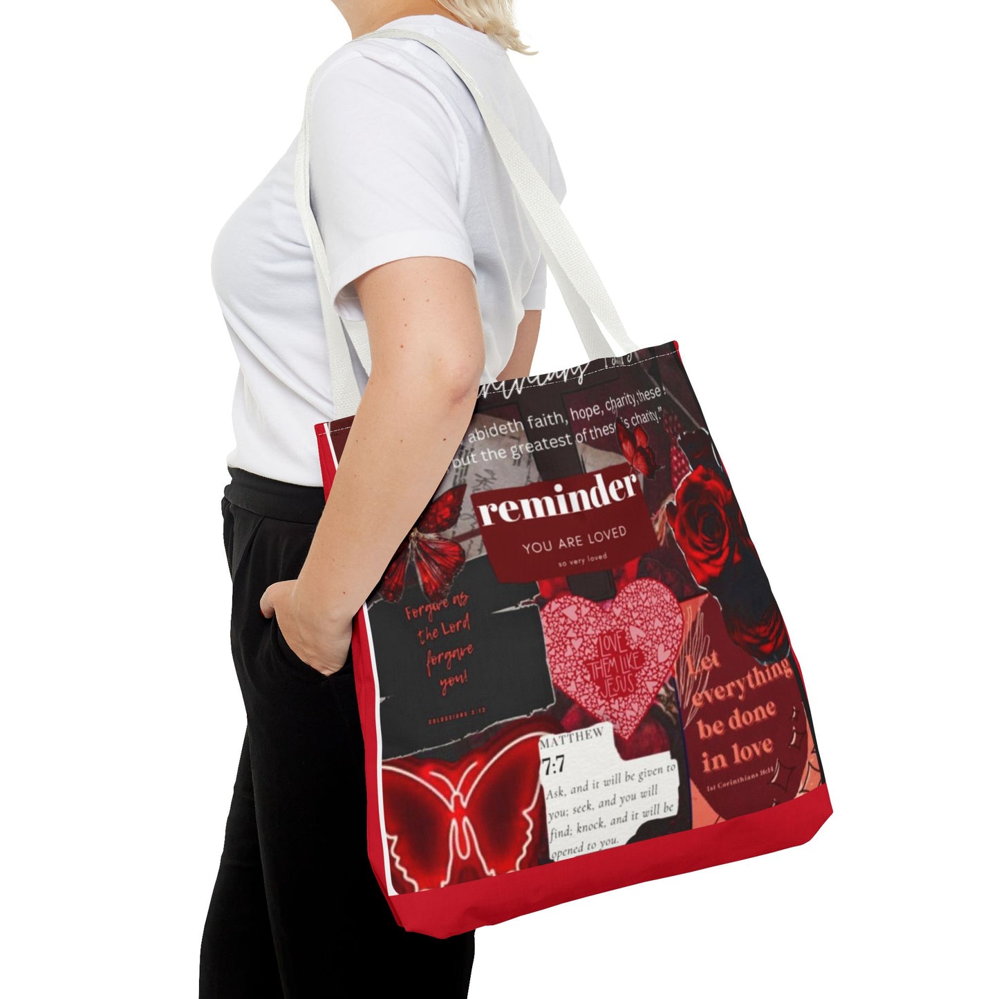 You are loved tote bag walk in love boldly