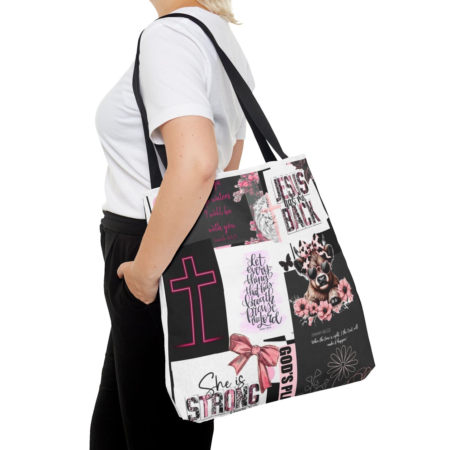 Inspirational Christian Tote Bag - Faith & Love Designs