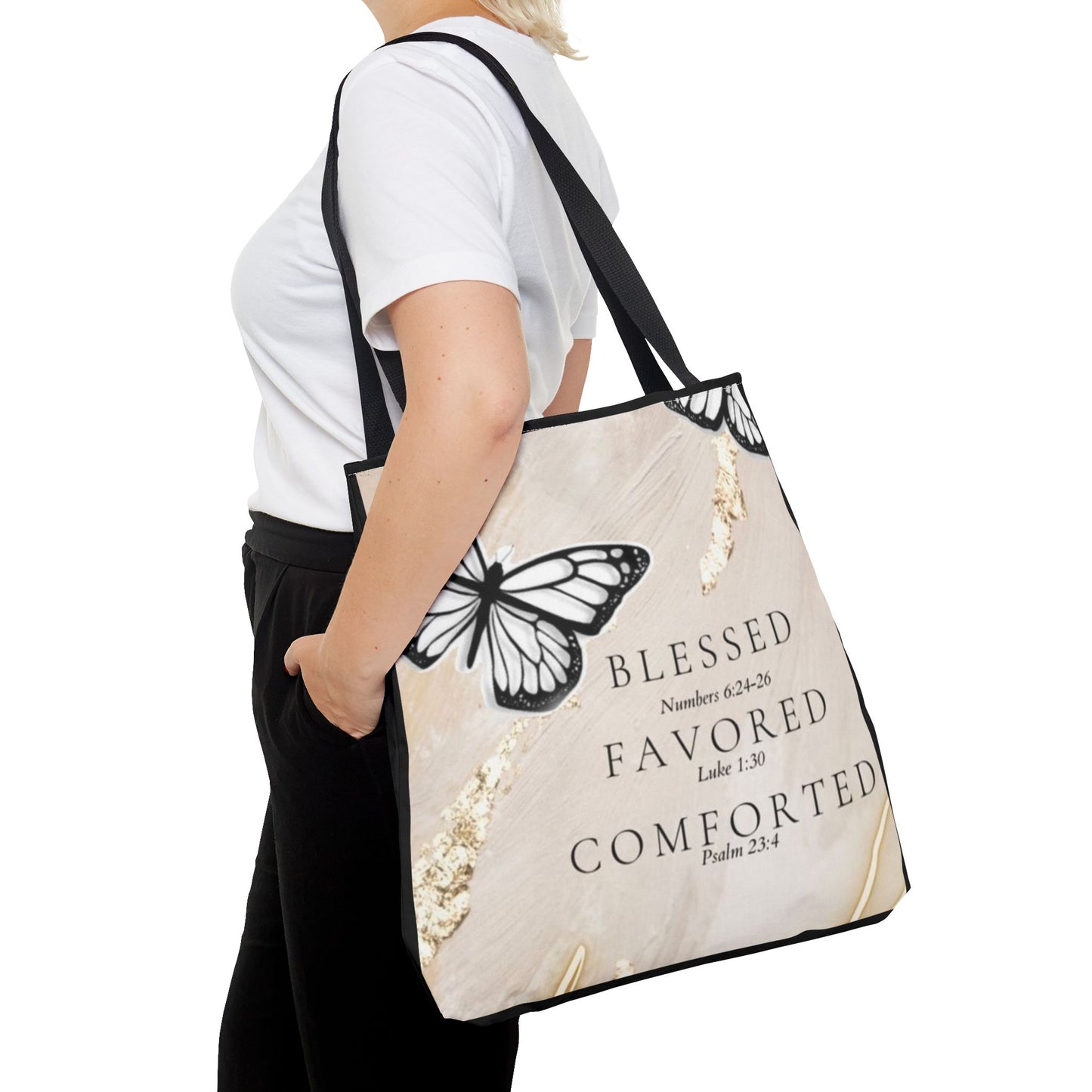Blessed and  favored Tote Bag