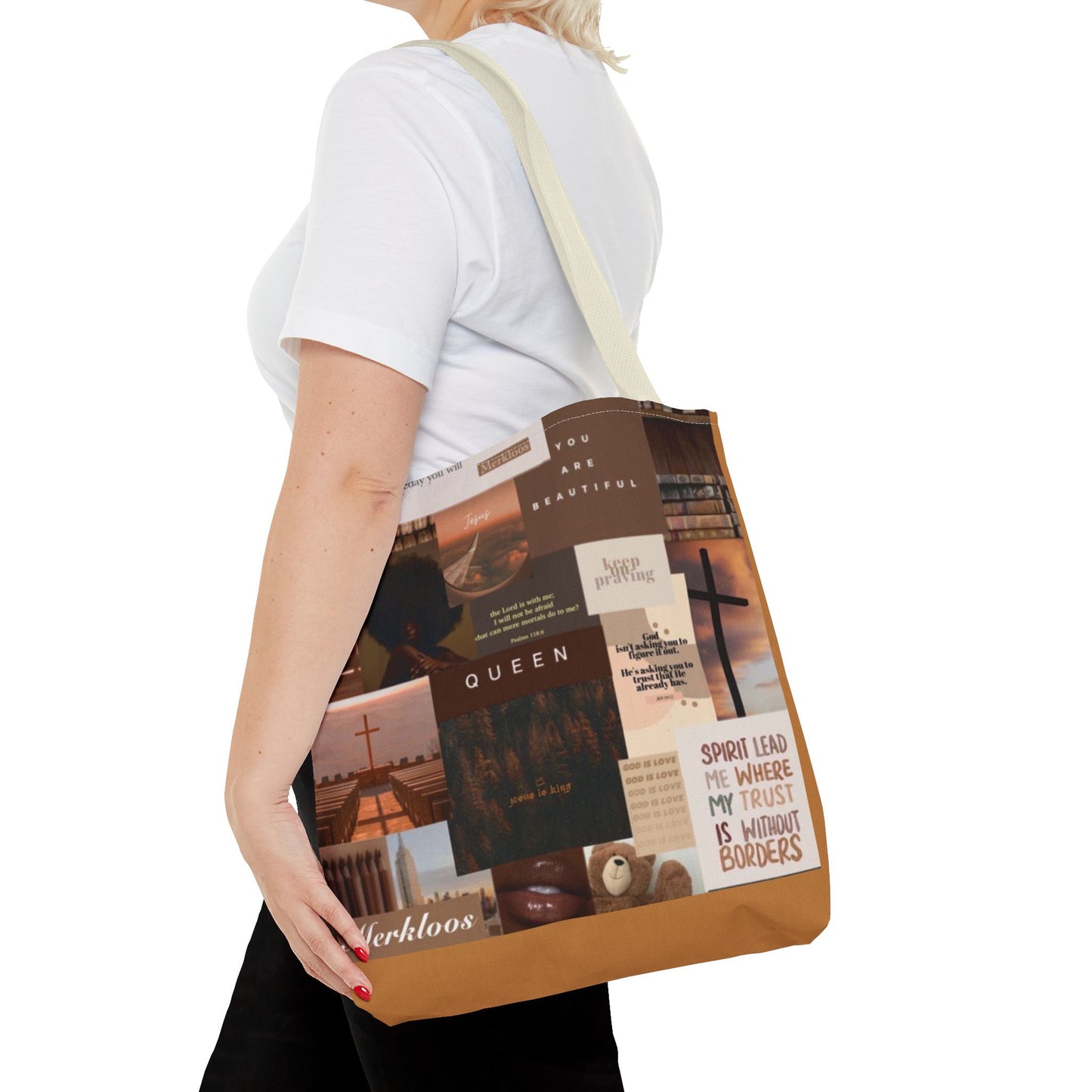 Jesus is king tote trust, beauty, identity