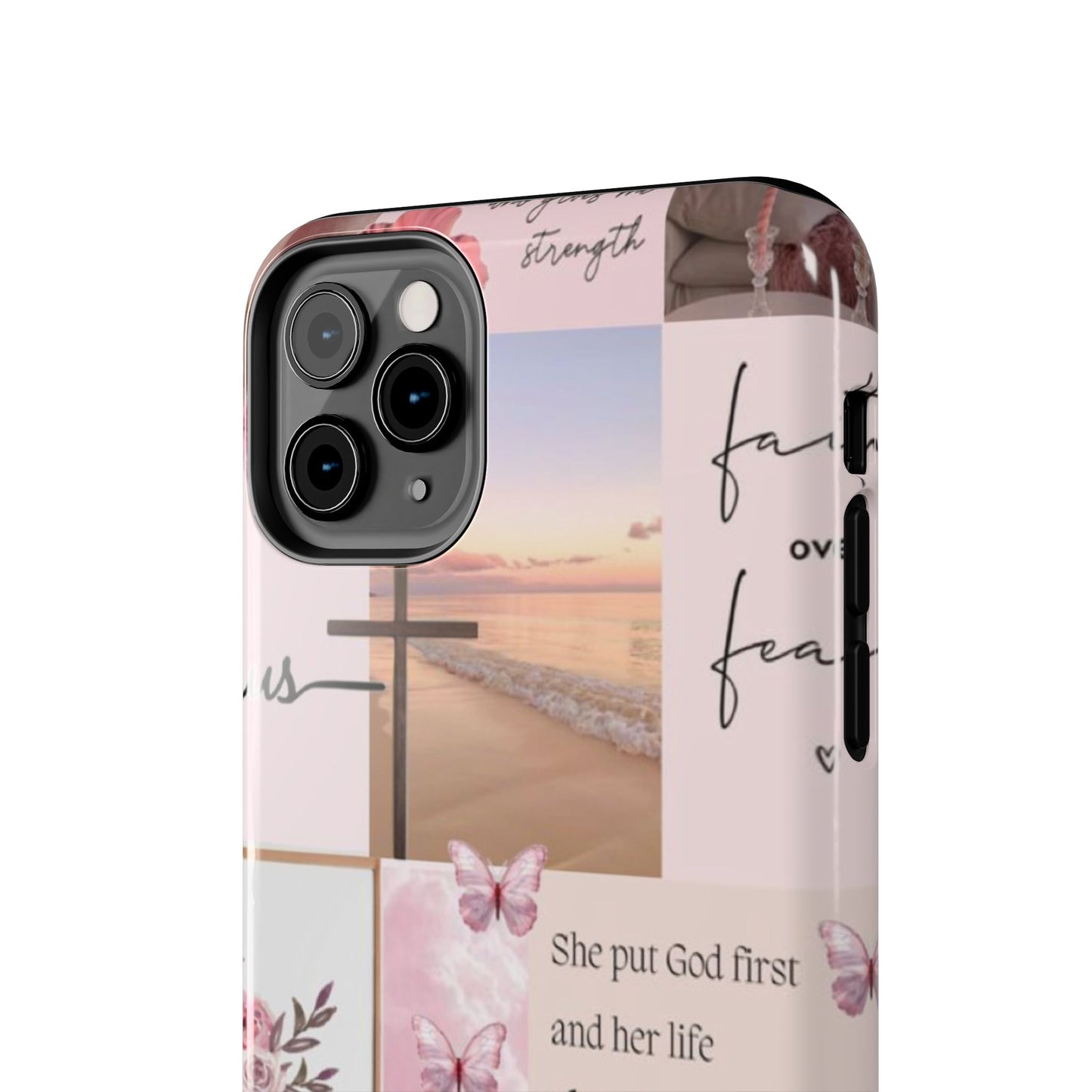Put God first phone case, gentle strength, and soft surrender