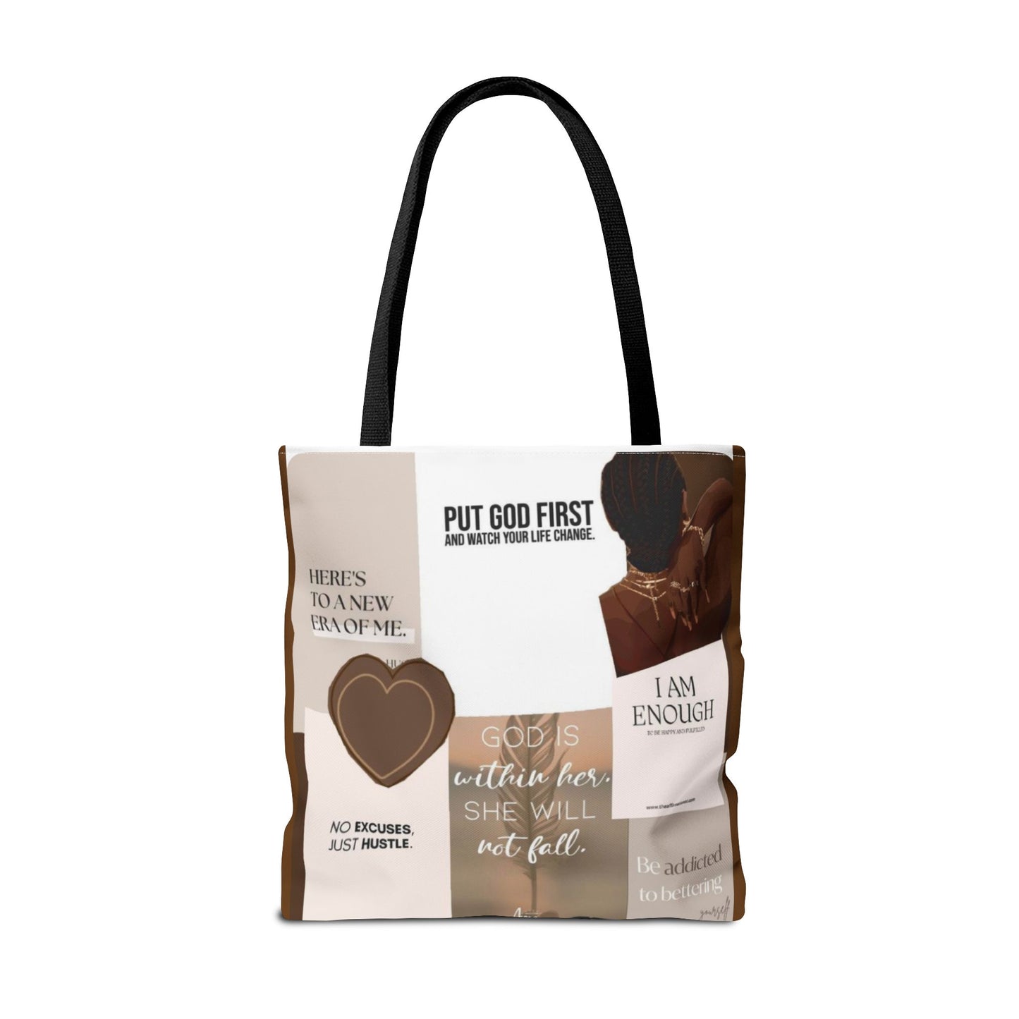 Inspirational Tote Bag with Motivational Quotes