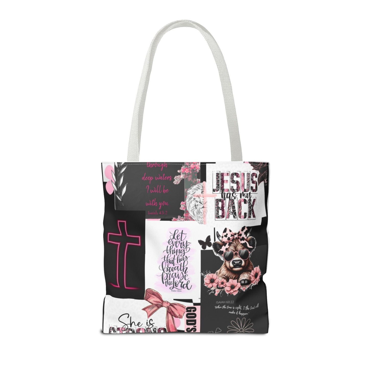 Inspirational Christian Tote Bag - Faith & Love Designs