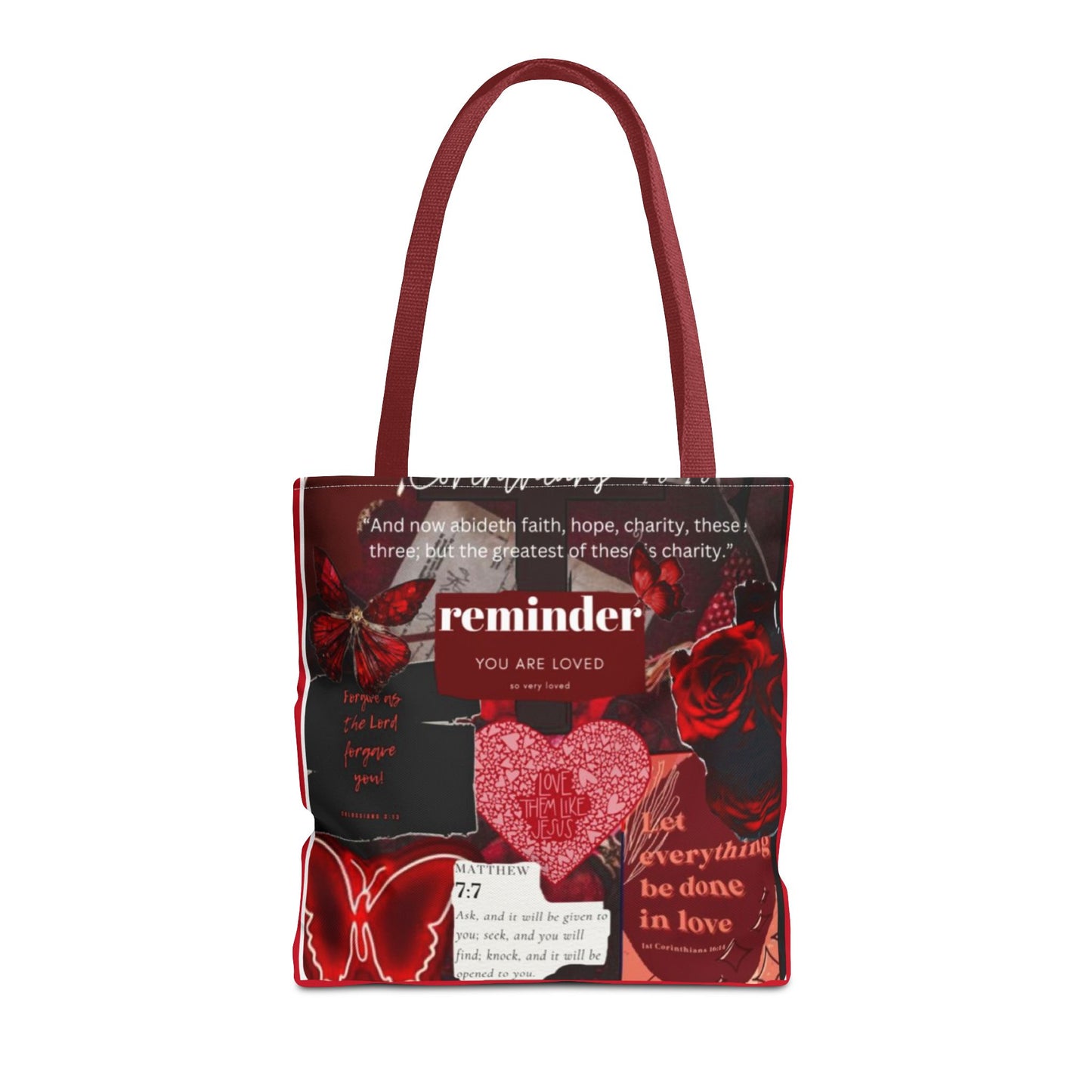 You are loved tote bag walk in love boldly