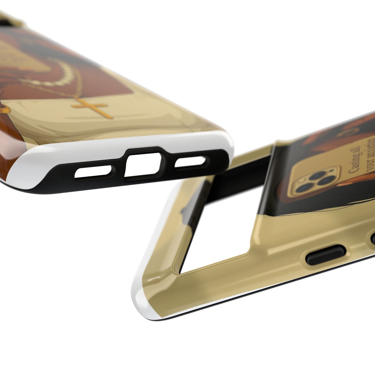1 Peter 5:7 faith phone case cast your cares