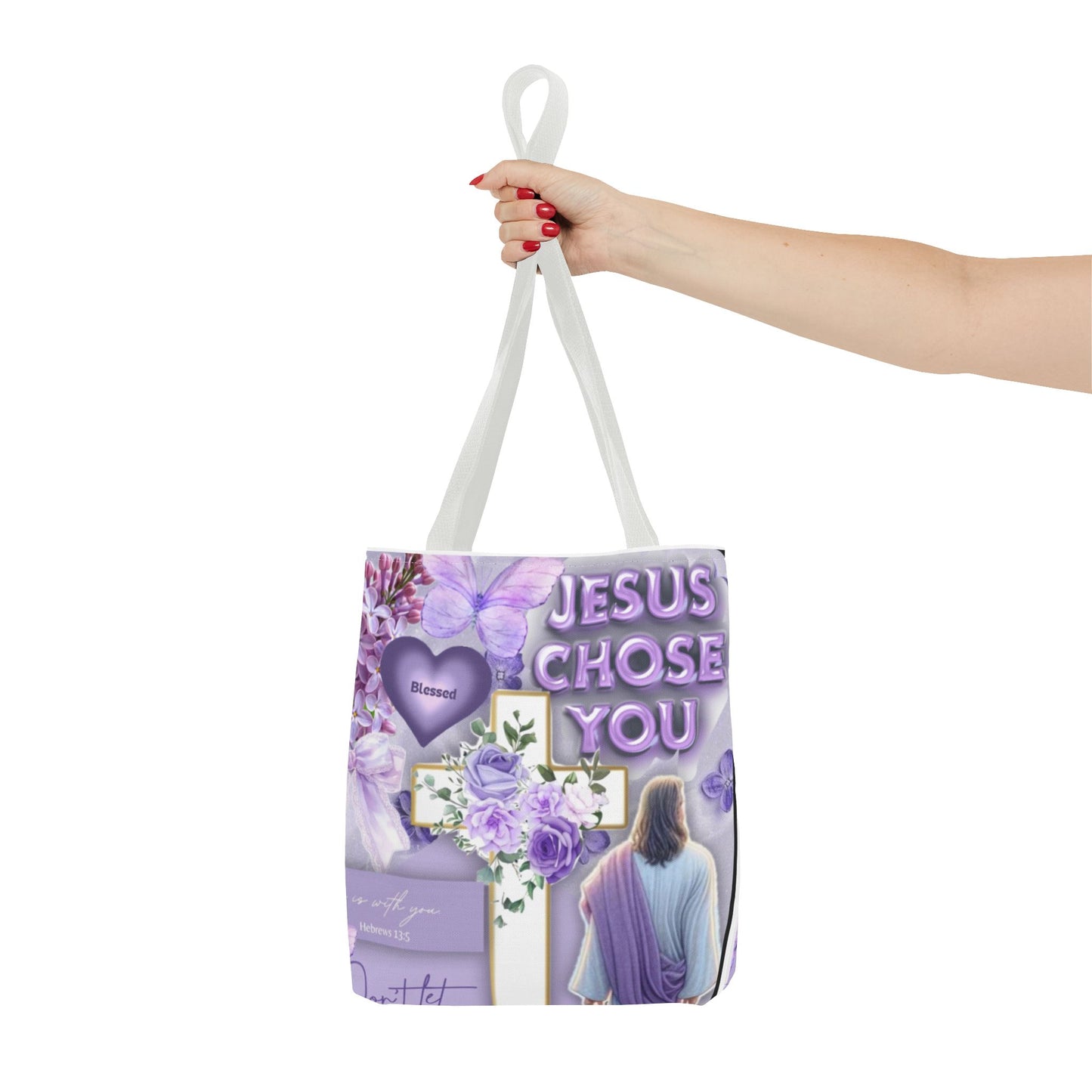 Faith-Inspired Tote Bag - "Jesus Chose You"