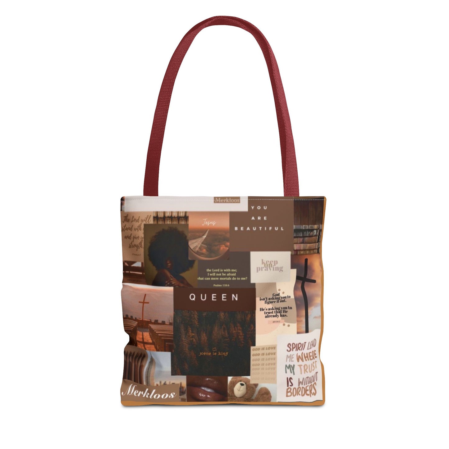 Jesus is king tote trust, beauty, identity
